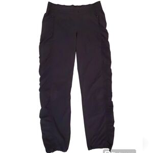 Athleta Women's Black Parachute Casual Ruched‎ Jogger Pants Size 4T